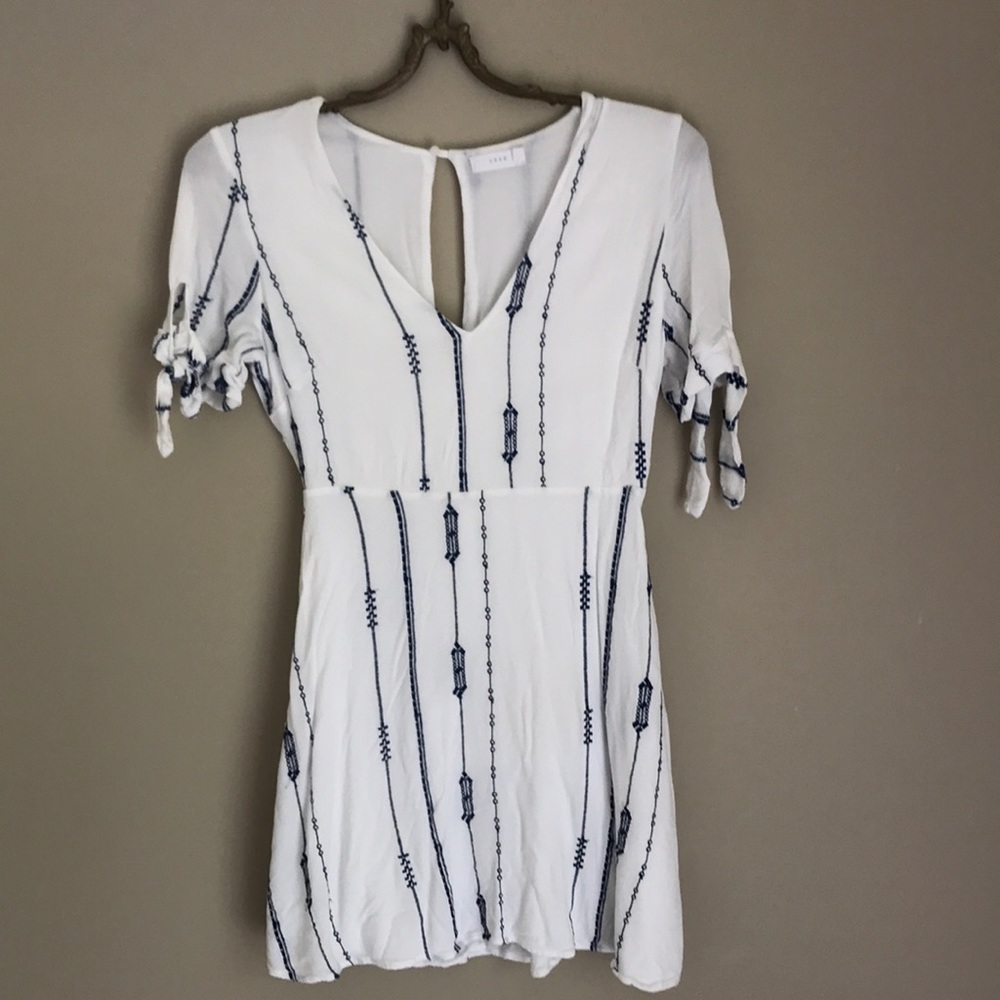 White sun dress from Van Huesan